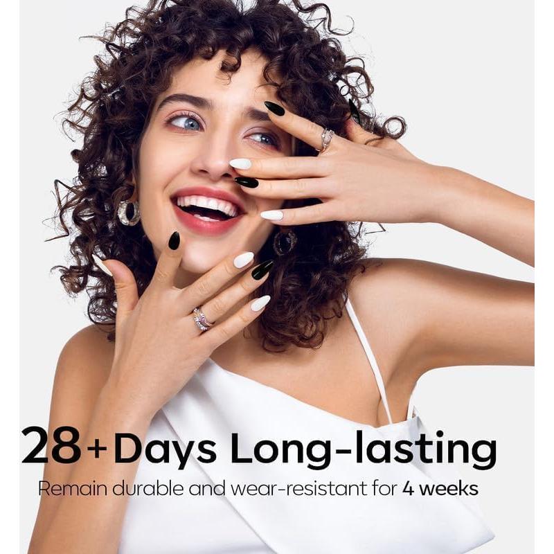 Kit de Esmalte de Uñas en Gel Modelones 15ml Negro y Blanco