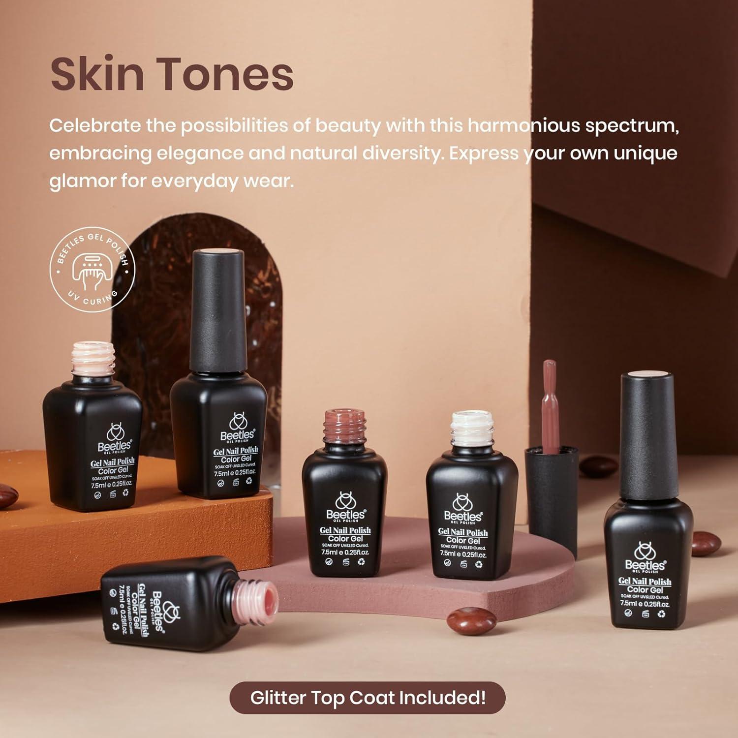 Set de Esmalte en Gel Beetles 6 Colores Nude 7.5ml