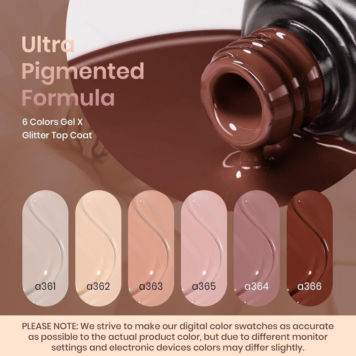 Set de Esmalte en Gel Beetles 6 Colores Nude 7.5ml