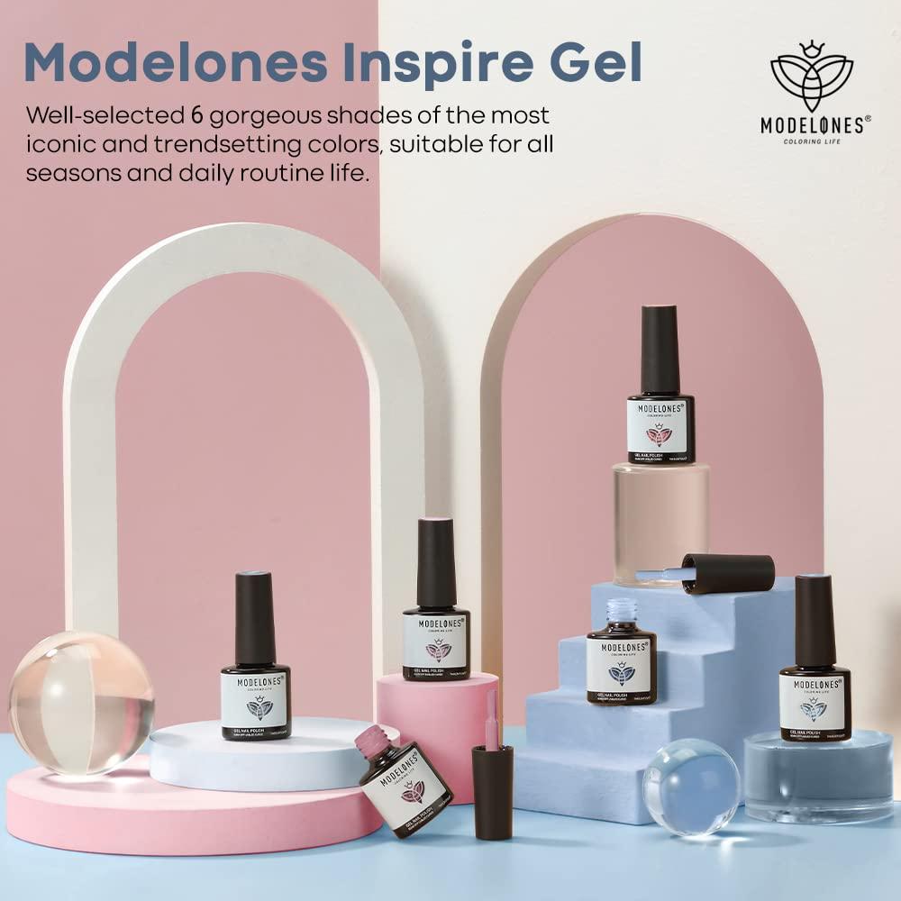 Set de Esmalte en Gel Modelones - 6 Colores 7ml para Uñas