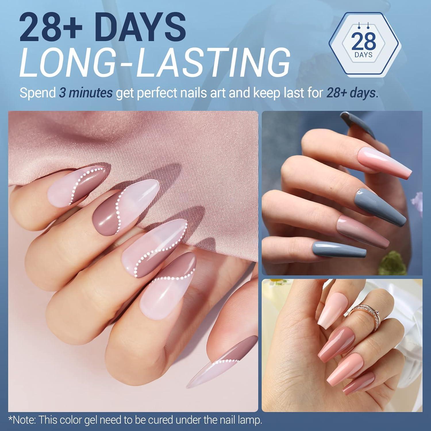 Set de Esmalte en Gel Modelones - 6 Colores 7ml para Uñas