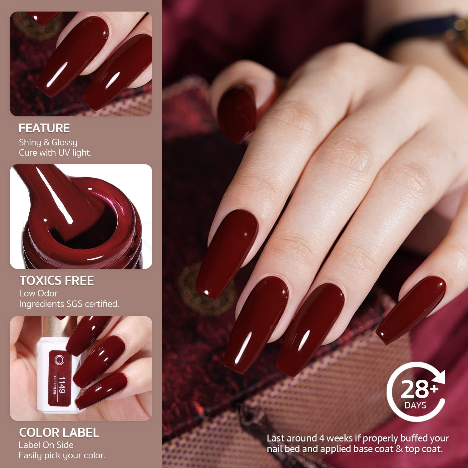 Set de Esmalte de Uñas en Gel GAOY 23 Pcs Otoño Brillante