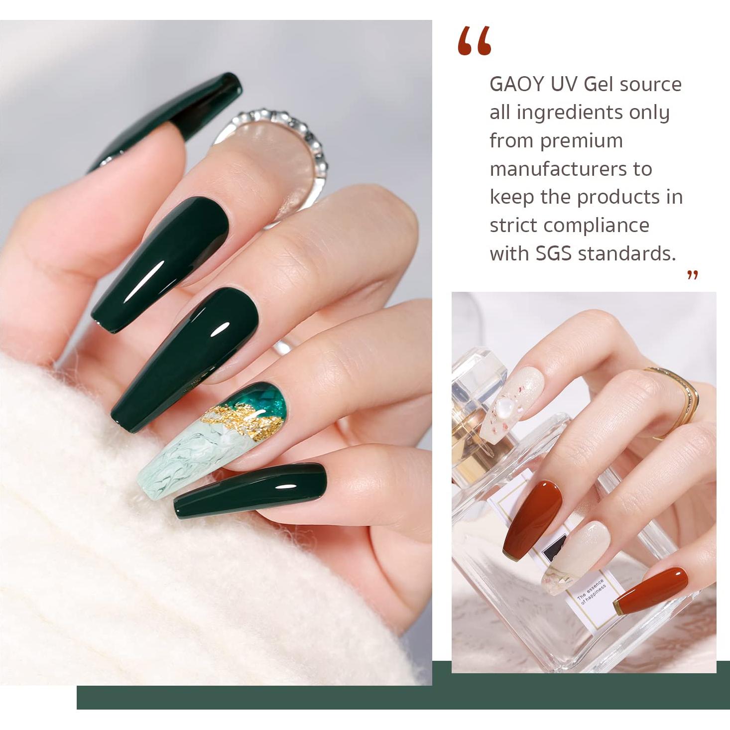 Set de Esmalte de Uñas en Gel GAOY 23 Pcs Otoño Brillante