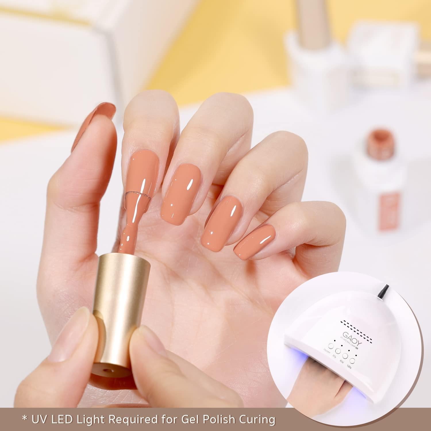 Set de Esmalte de Uñas en Gel GAOY 23 Pcs Otoño Brillante