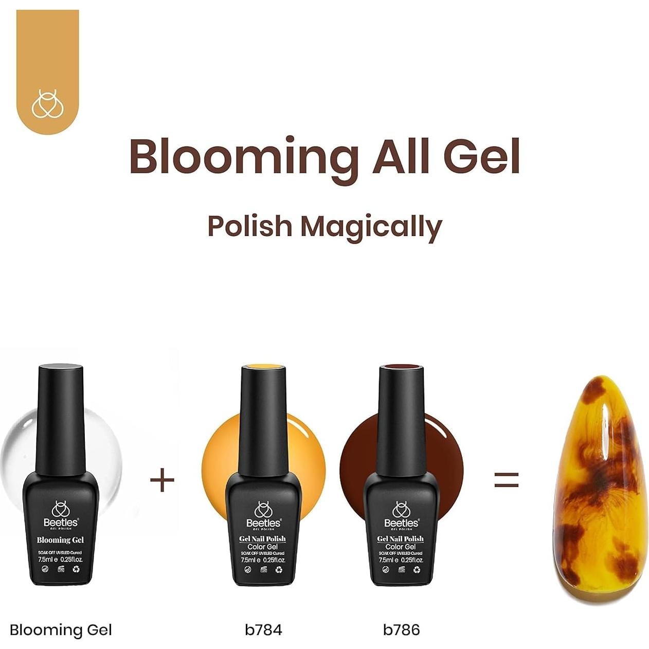 Esmalte de Gel Beetles Otoño 5 Colores Marrón y Blooming