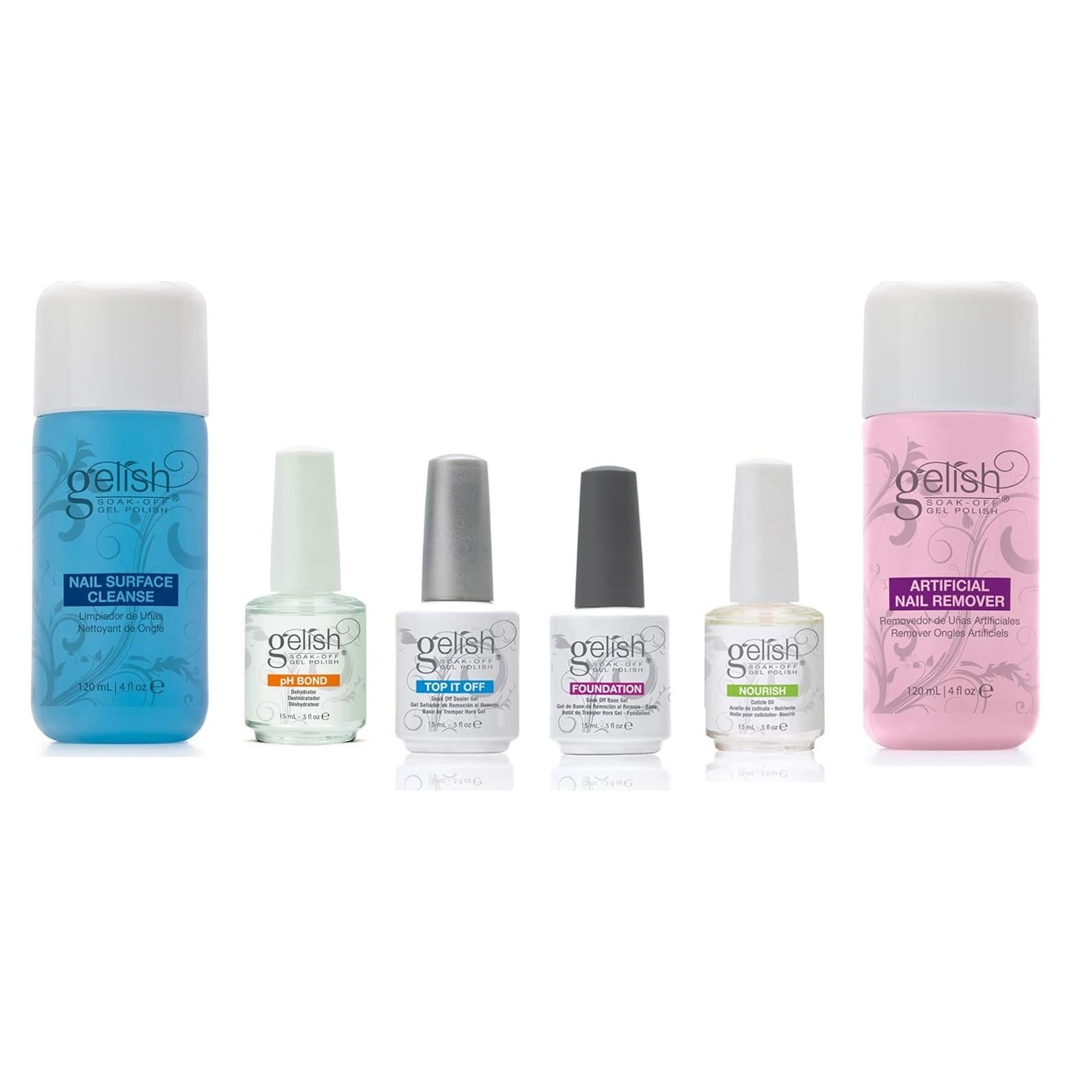 Kit Completo Removedor y Limpiador de Esmalte Gelish 0.91 kg