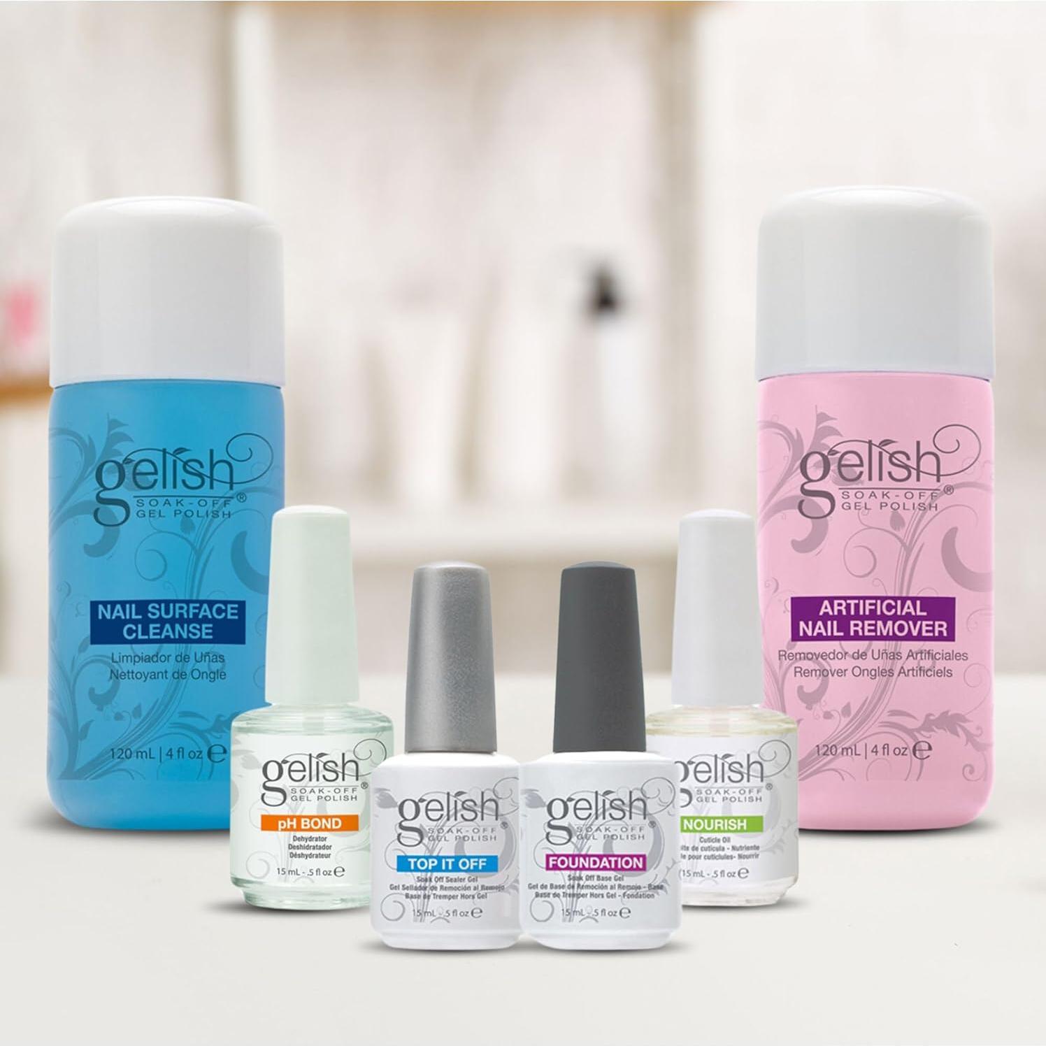 Kit Completo Removedor y Limpiador de Esmalte Gelish 0.91 kg