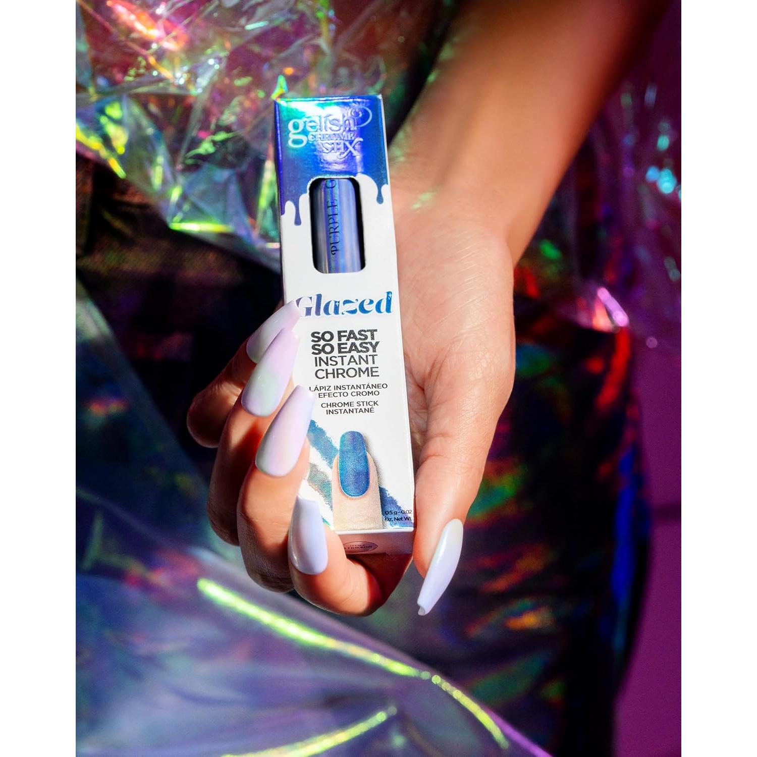 Gelish Chrome Stix Glaseado Púrpura 0.5g - Acabado Metálico