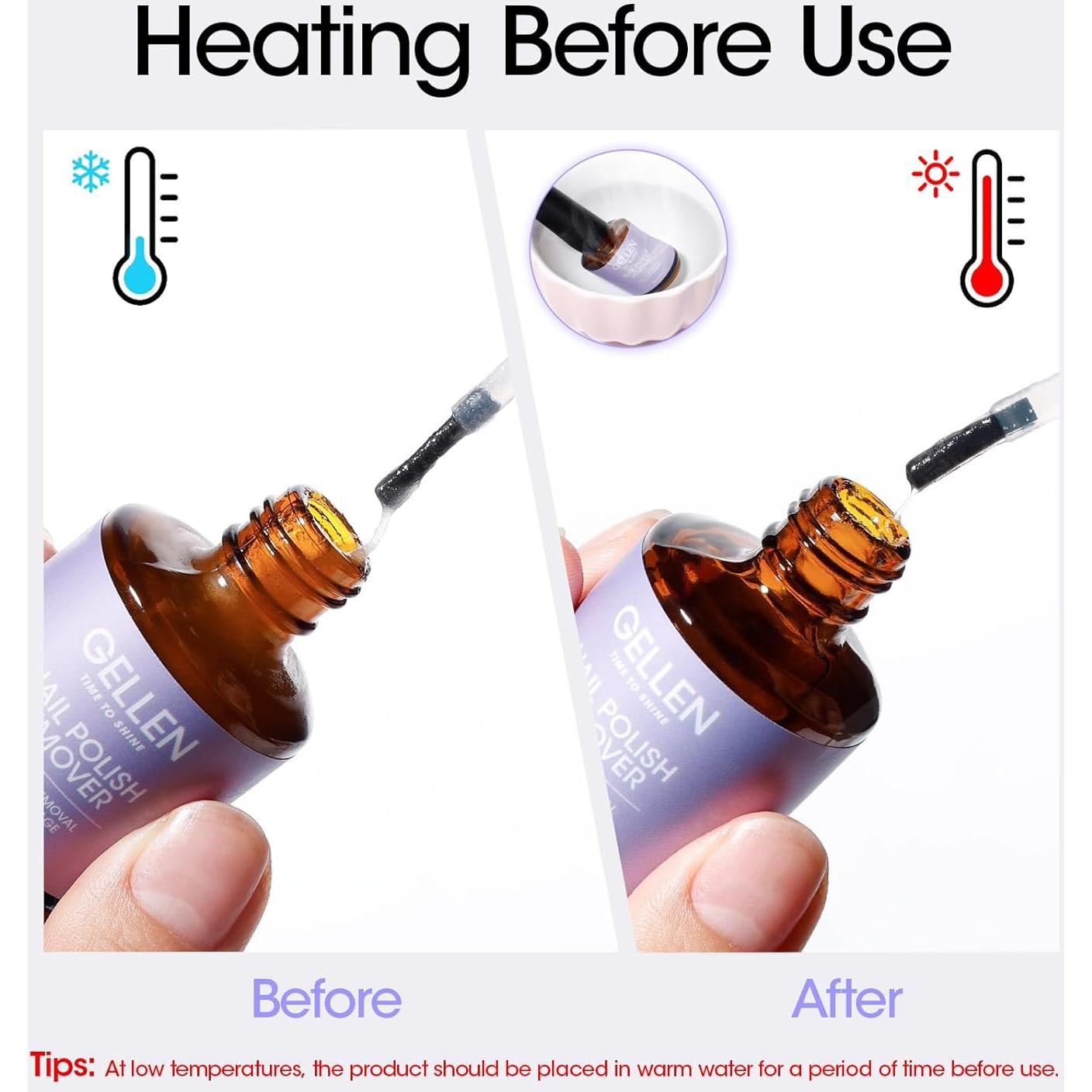 Gellen Removedor de Esmalte de Uñas en Gel - 2 Piezas Rápido