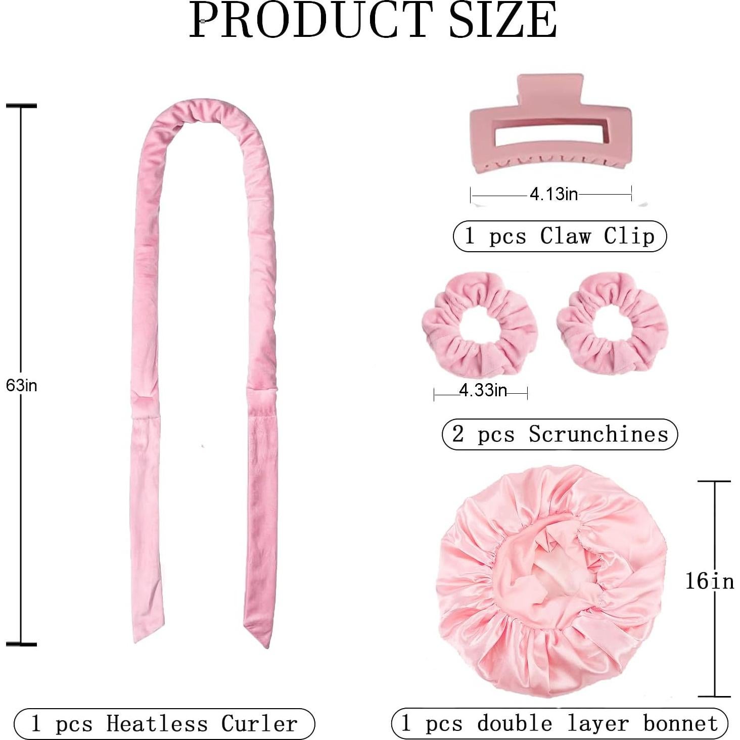 Juego Rizador de Cabello Sin Calor Fgail con Bonete de Seda