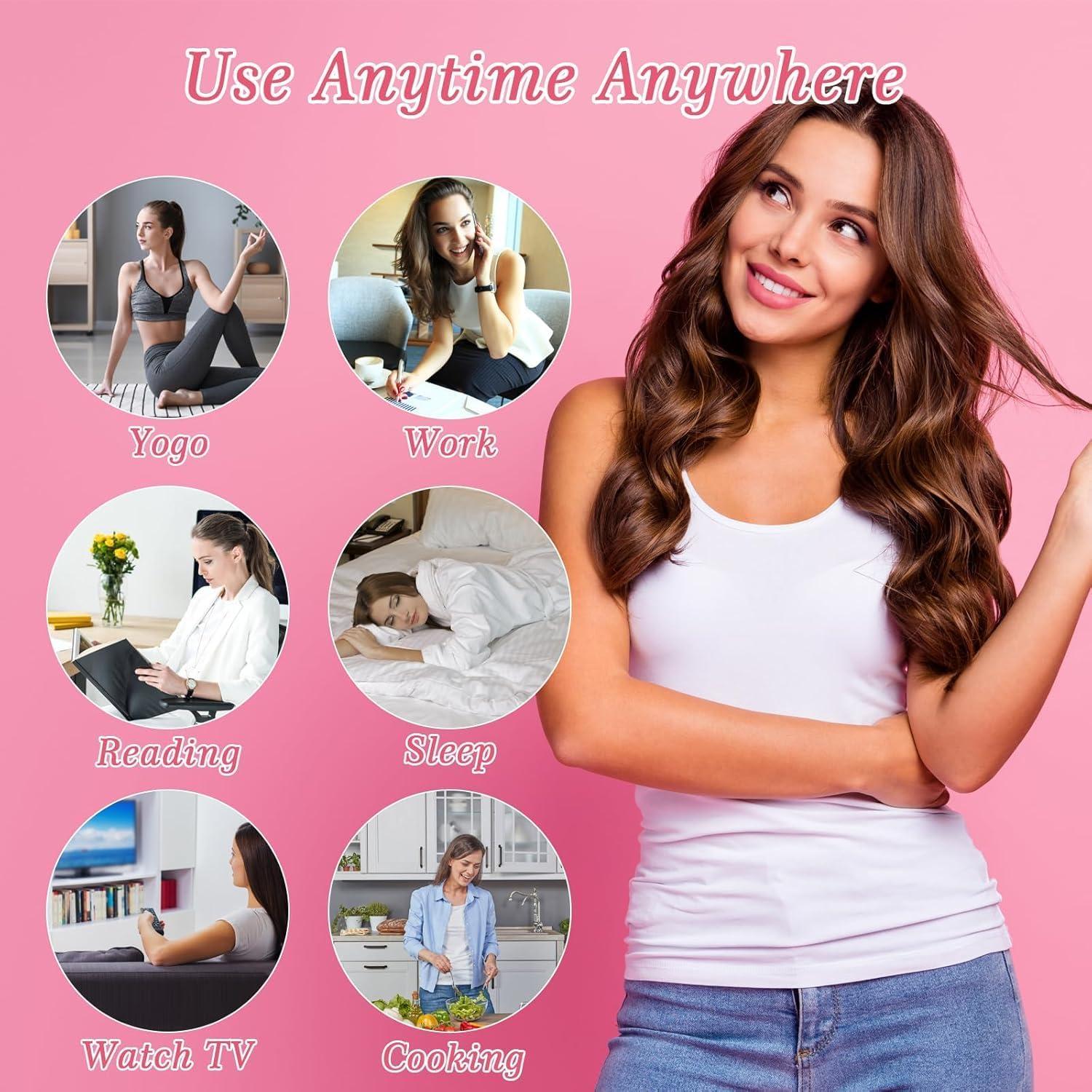 Juego Rizador de Cabello Sin Calor Fgail con Bonete de Seda