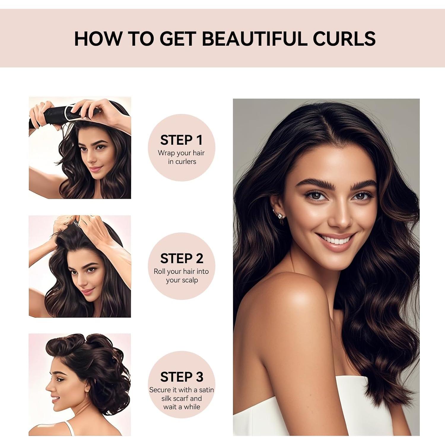 Set de Rulos de Terciopelo Sin Calor Togayu - 3 Piezas