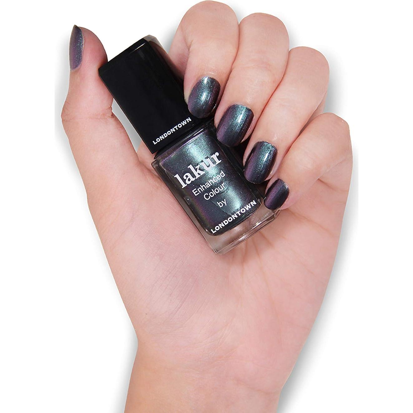 Esmalte de Uñas LONDONTOWN lakur Brillo Plateado 50ml