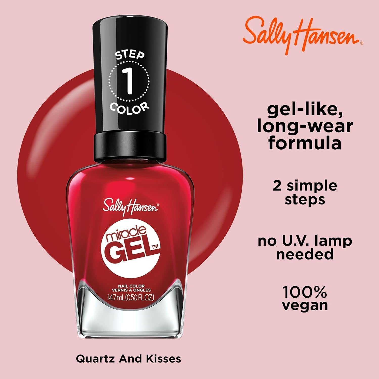 Esmalte de Uñas Sally Hansen Miracle Gel 14.79 ml Rojo Rapsodia