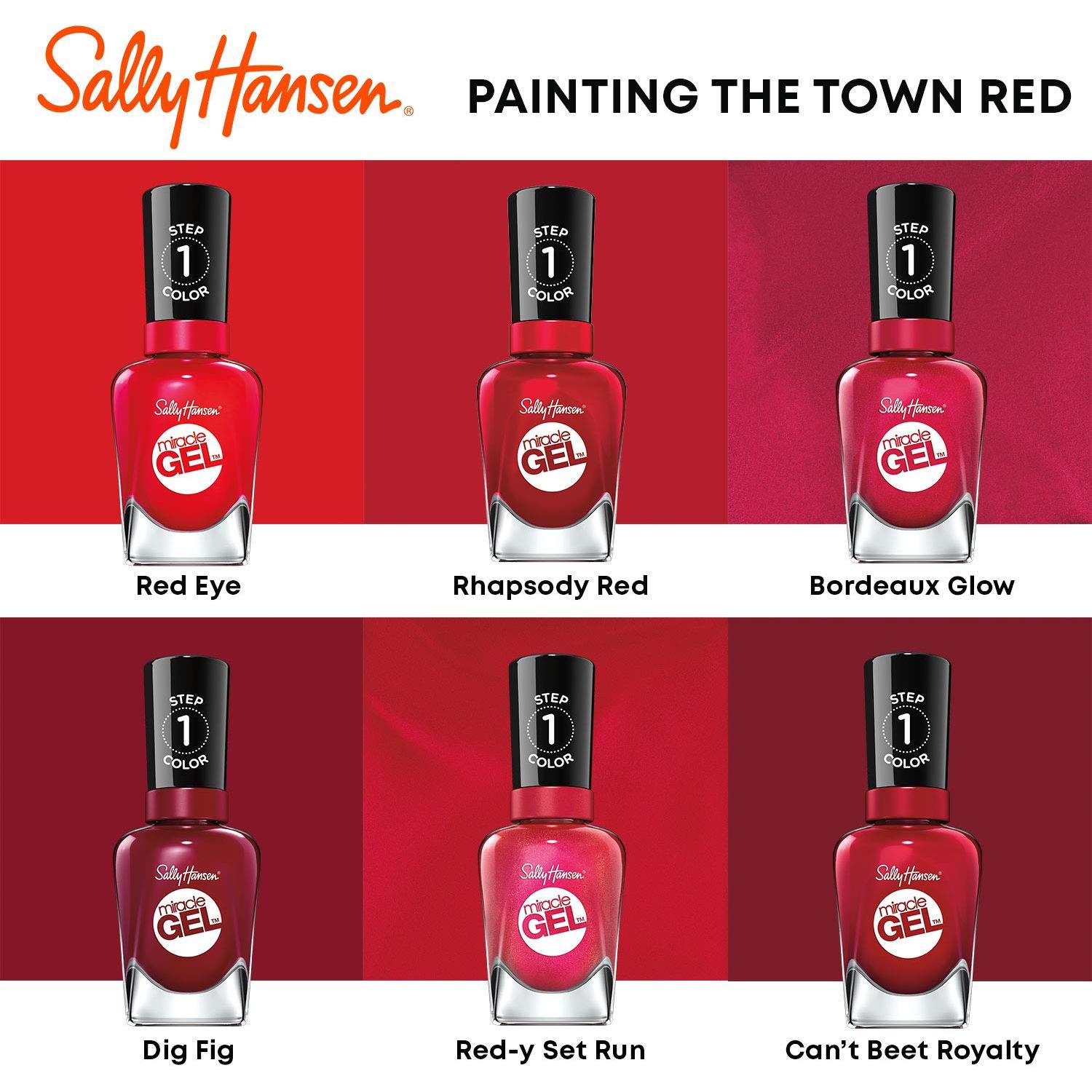 Esmalte de Uñas Sally Hansen Miracle Gel 14.79 ml Rojo Rapsodia