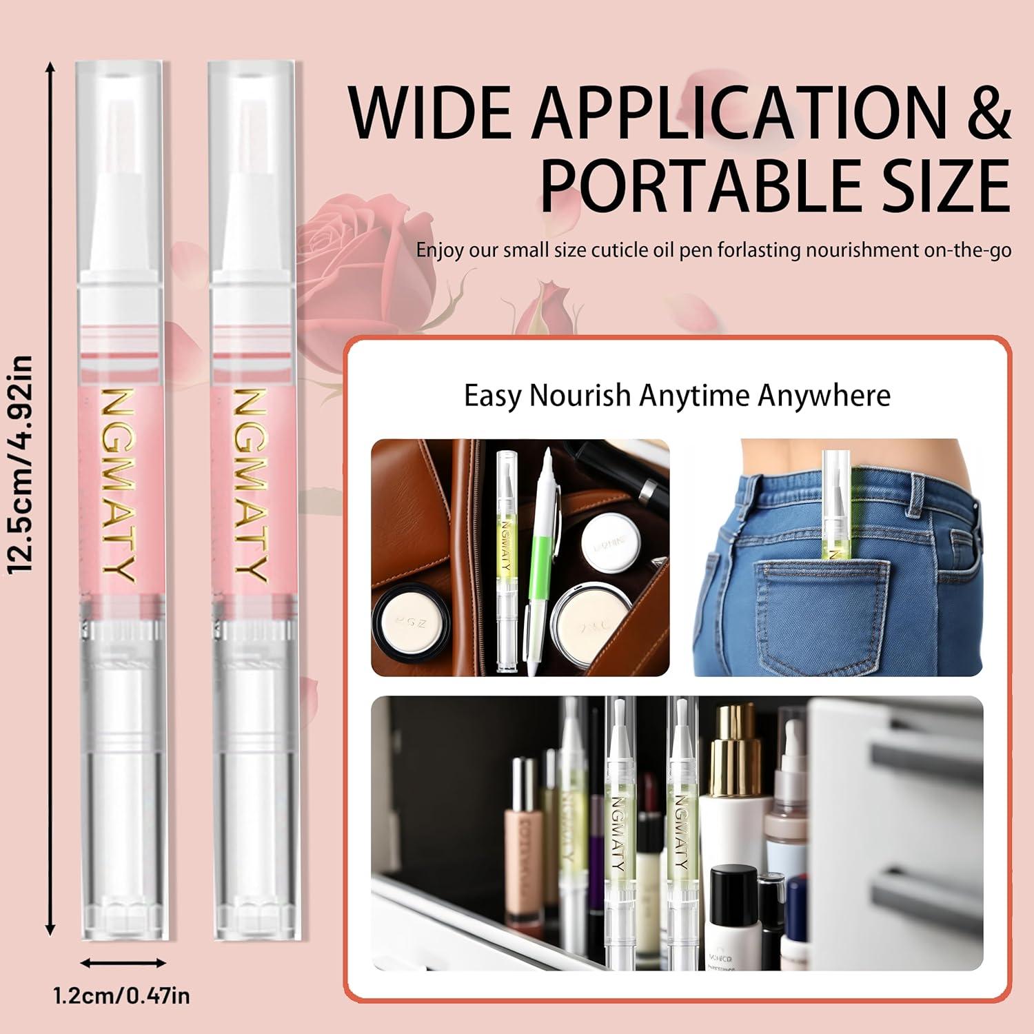 Bolígrafo Nutritivo para Cutículas NGMATY 2ml Aroma Rosa