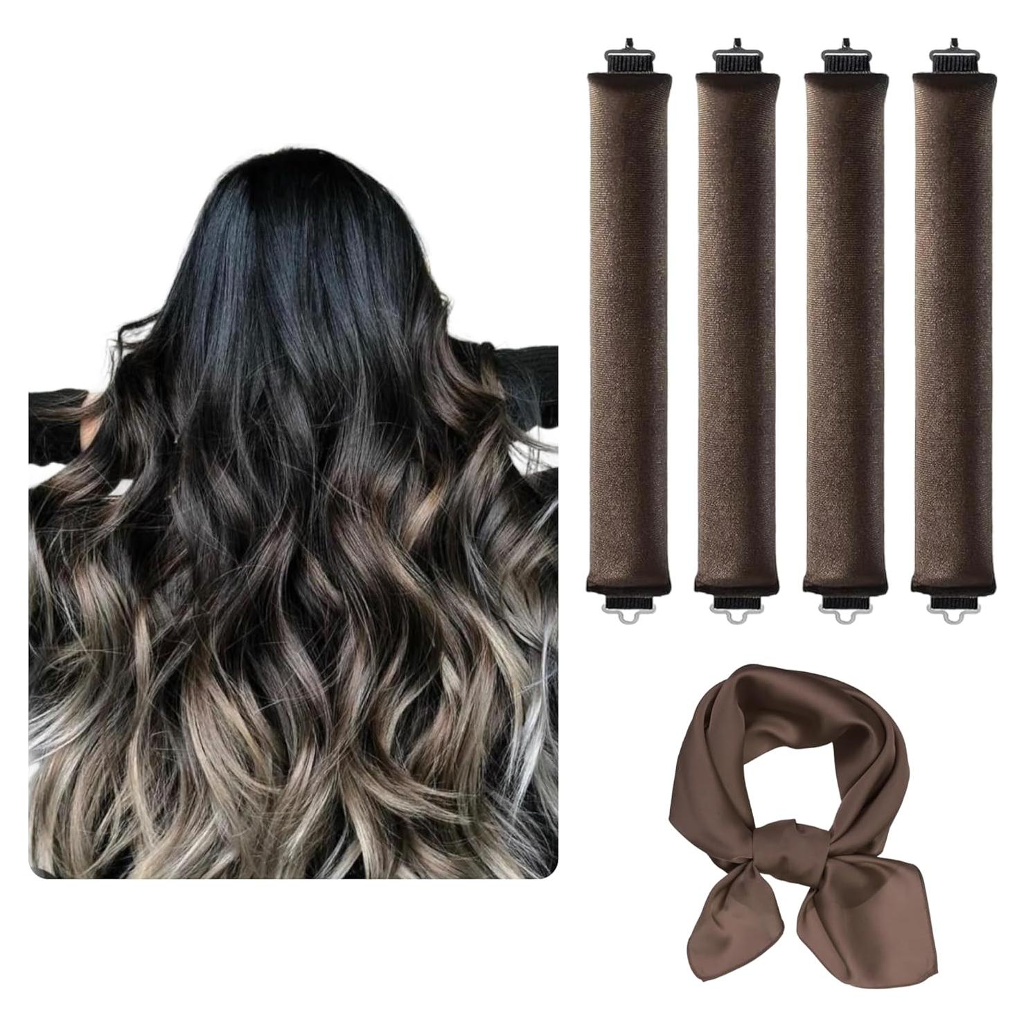 Rizadores de Cabello Sin Calor Terciopelo - Set 4 Piezas