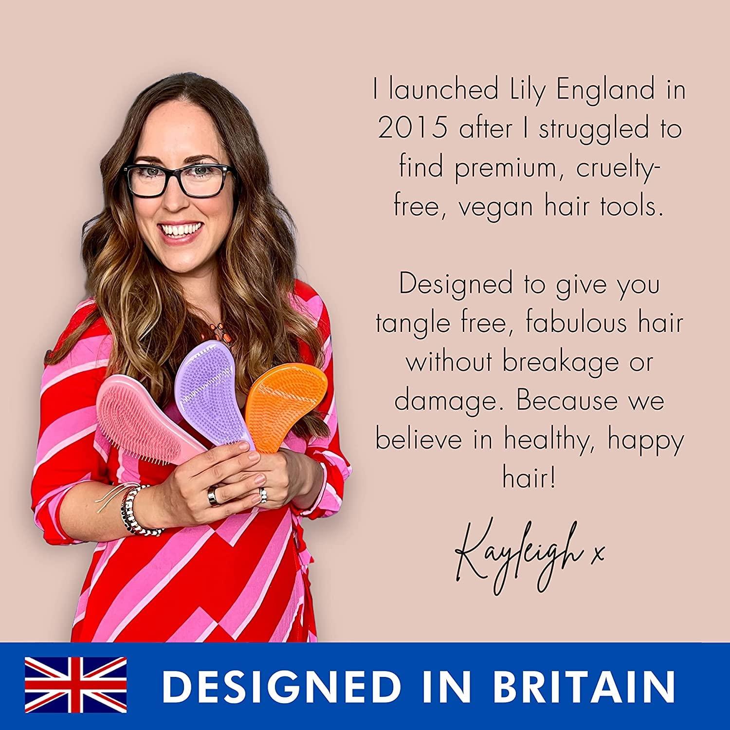 Juego de Cepillo y Peine Desenredante Oro Rosa - Cuidado Cabello