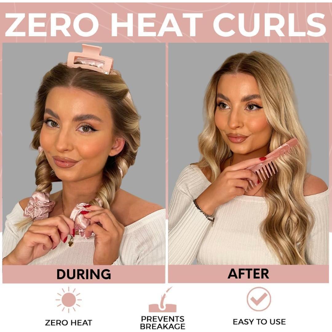 Juego de Cepillo y Peine Desenredante Oro Rosa - Cuidado Cabello