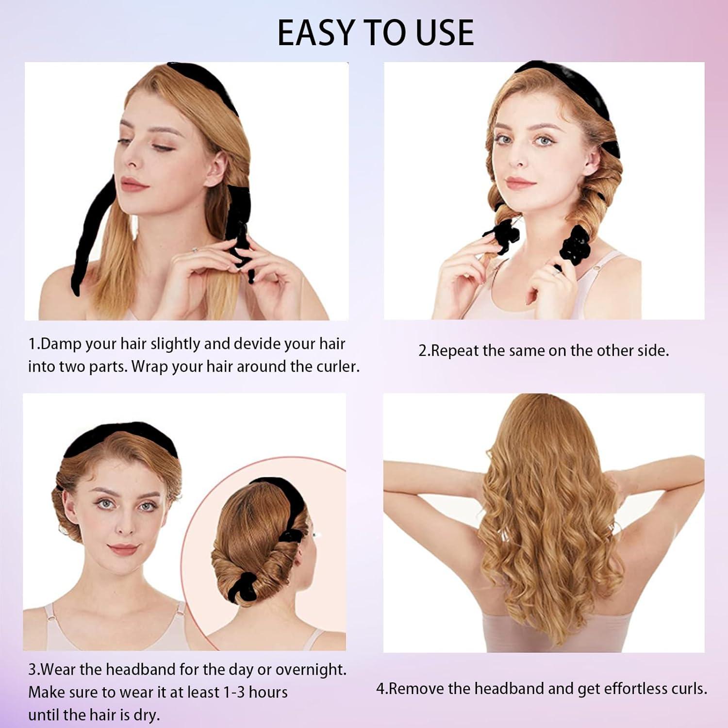 Banda para rizar sin calor MOODKEY 160 cm negra para rizos suaves