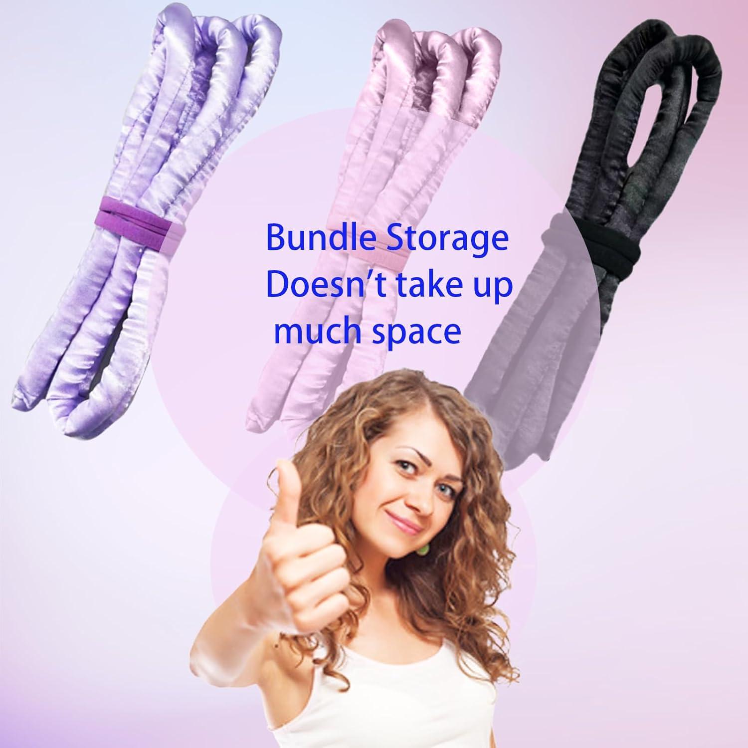 Banda para rizar sin calor MOODKEY 160 cm negra para rizos suaves