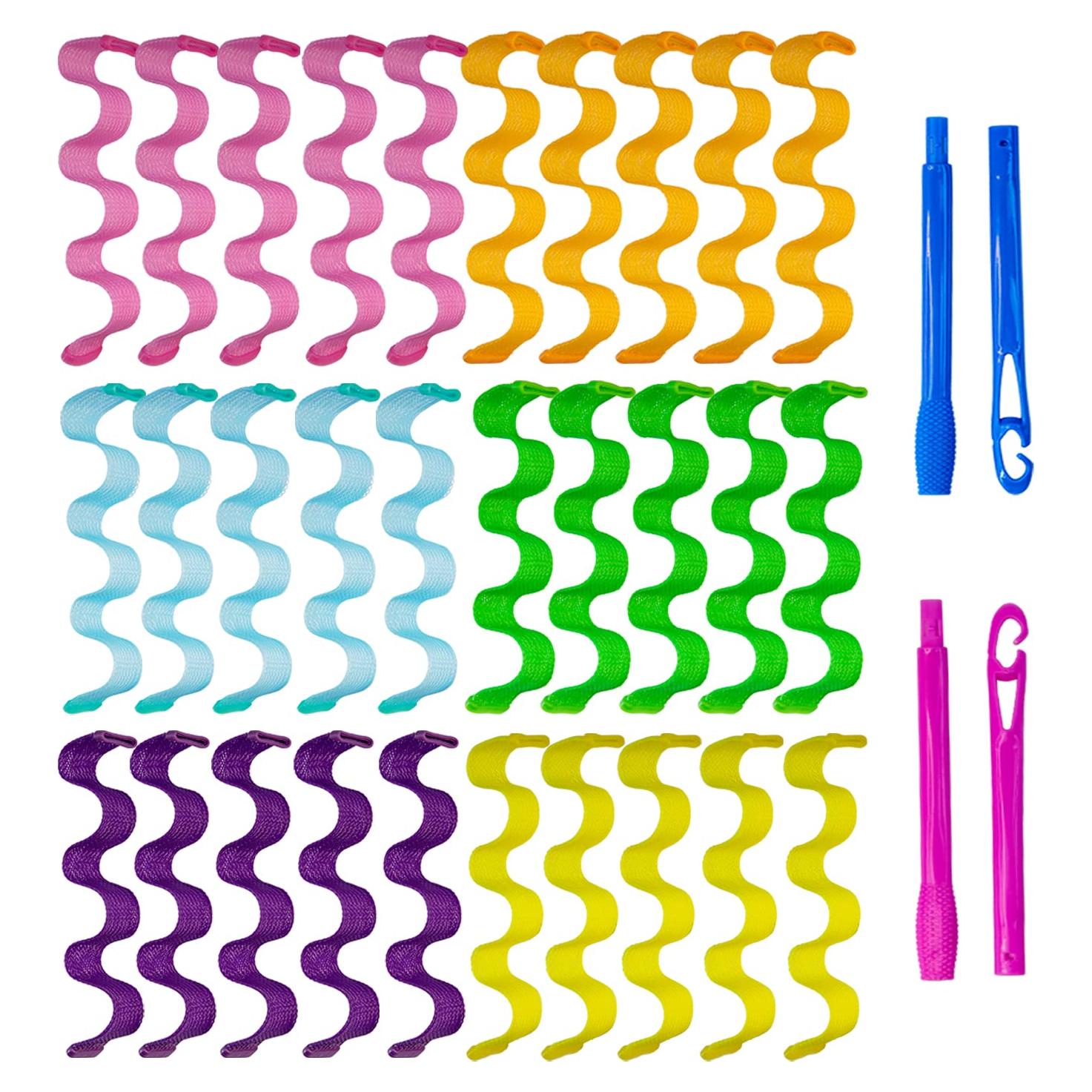 30 Rulos de Pelo Sin Calor Essenergi para Ondas Naturales