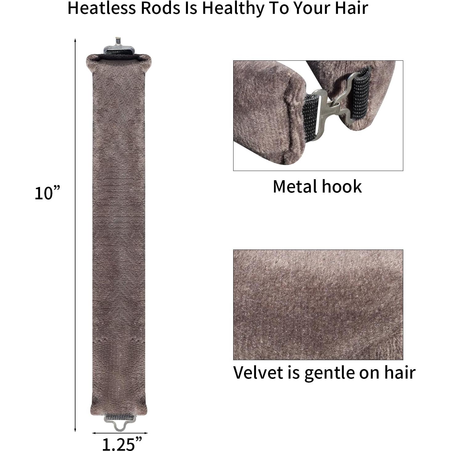 Rulos de Terciopelo Sin Calor YUJHON para Cabello Largo