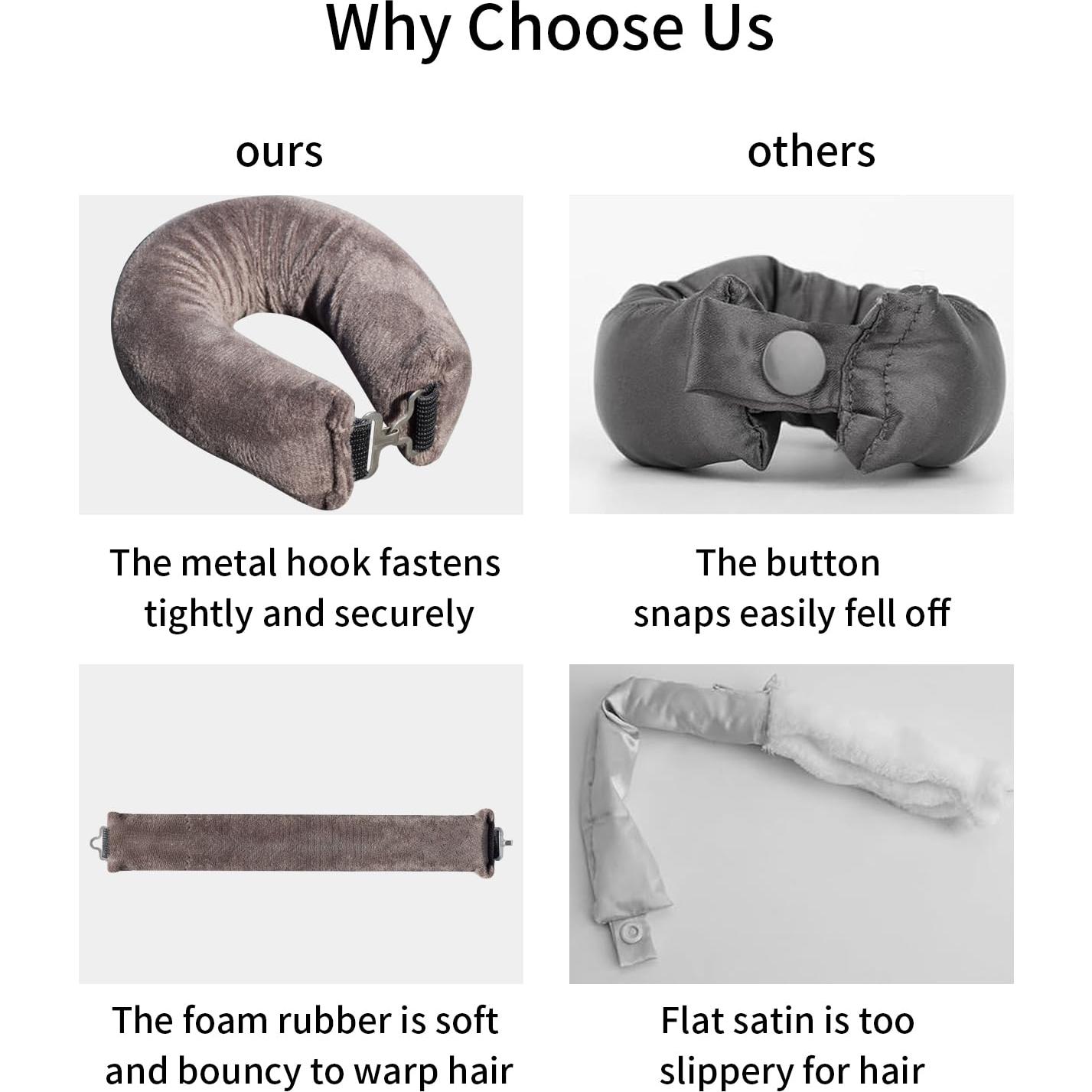 Rulos de Terciopelo Sin Calor YUJHON para Cabello Largo