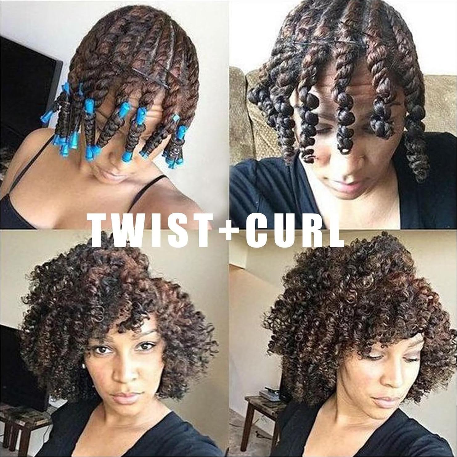 40 Varillas de Perm Azul ALIABSION para Cabello Corto 8.3cm