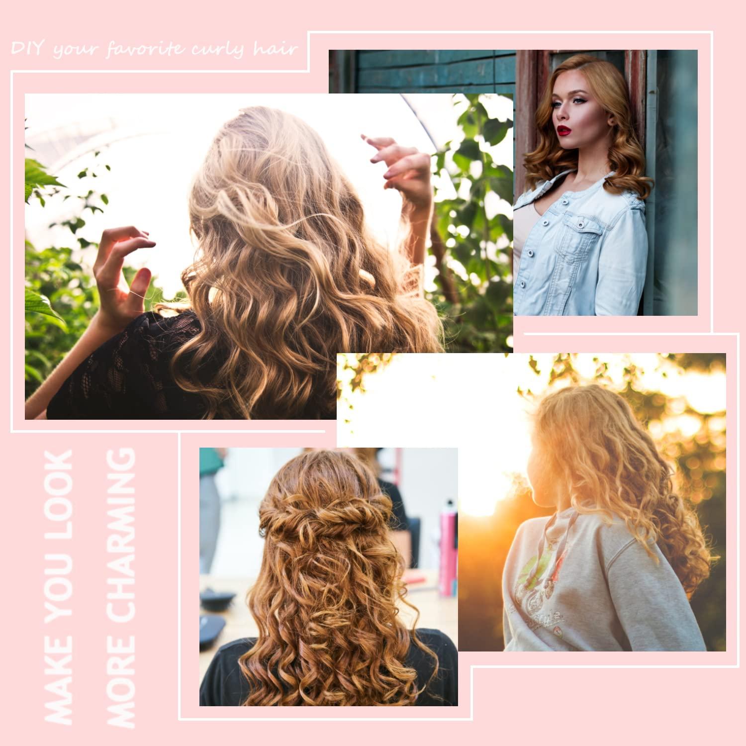 60 Varillas Flexibles para Rizar BIEAEIA Sin Calor Rosa