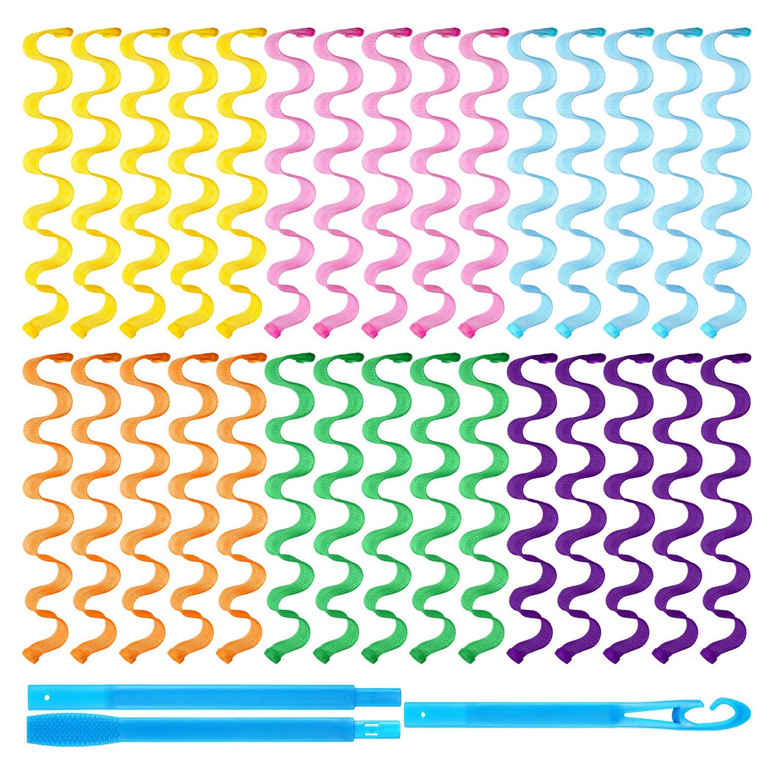 Rizadores de Cabello Sin Calor WILLBOND 30 Piezas 50 cm