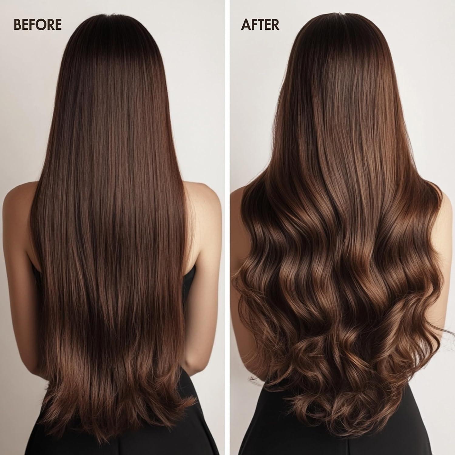 Rizador de Cabello Sin Calor Terciopelo Jumbo 3 PZS Chocolate