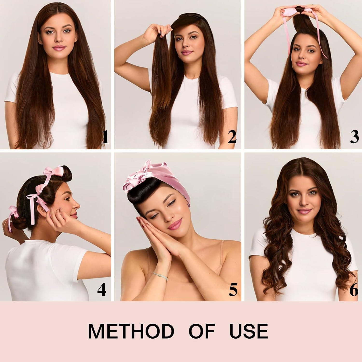 Rulos de Pelo Sin Calor Lanzhire HDJ-001, Varillas Flexibles