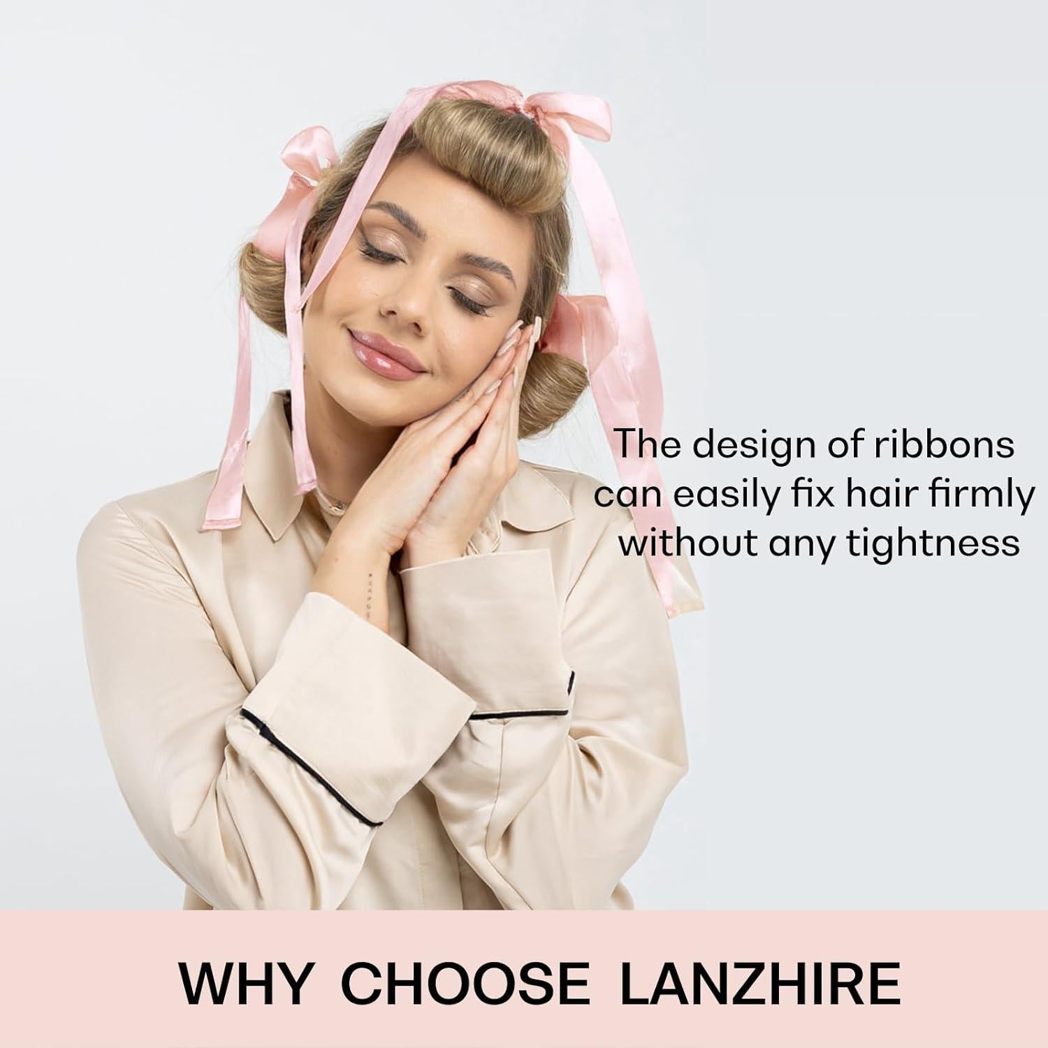 Rulos de Pelo Sin Calor Lanzhire HDJ-001, Varillas Flexibles