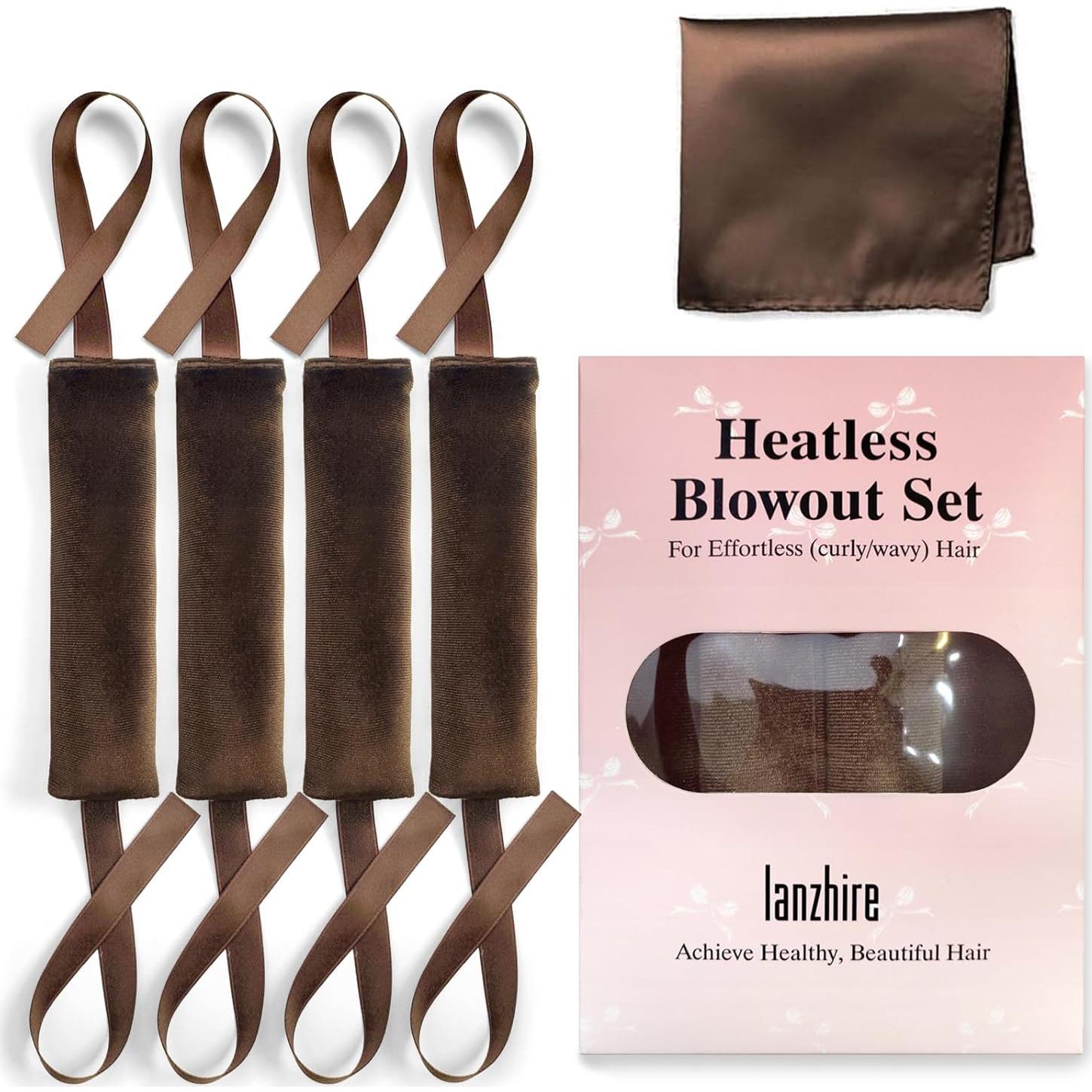 Rulos de Pelo Sin Calor Lanzhire HDJ-001, Varillas Flexibles