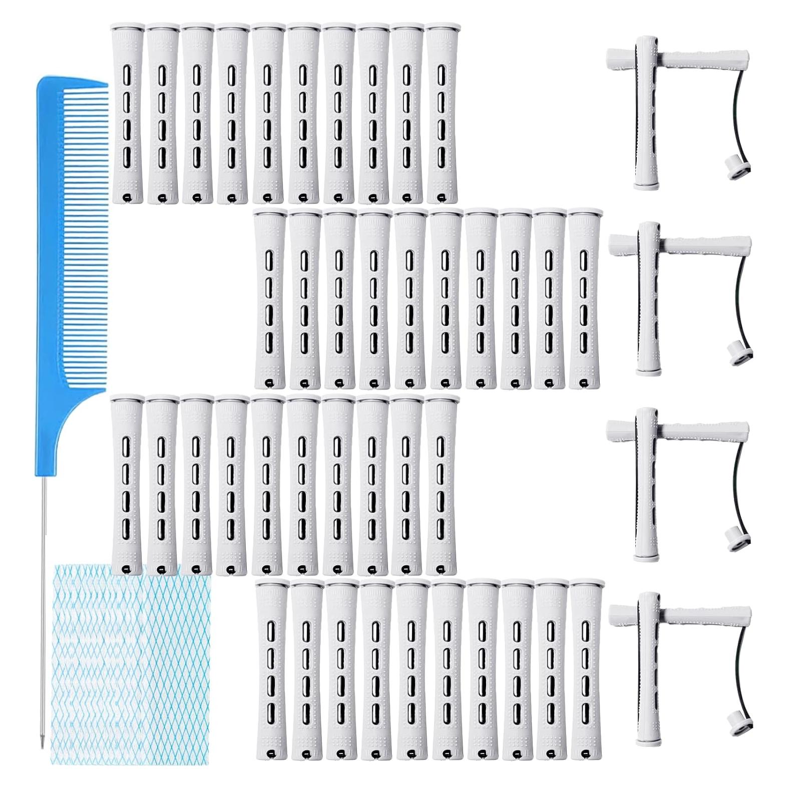 Juego de Rulos de Plástico MOODKEY 48pcs 1.6cm Sin Calor