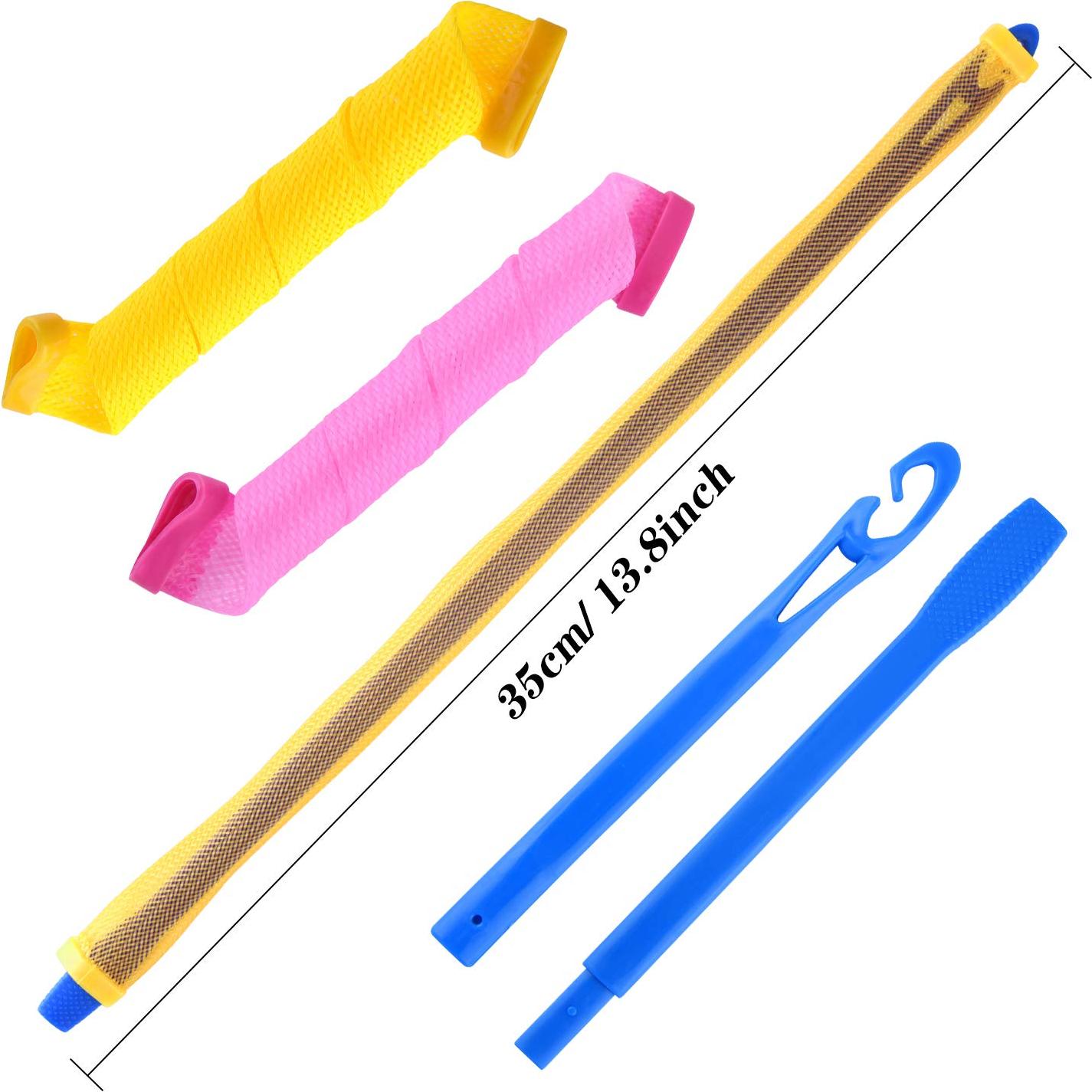 Rulos Espirales FEPITO 40 Pcs 30cm Sin Calor para Cabello