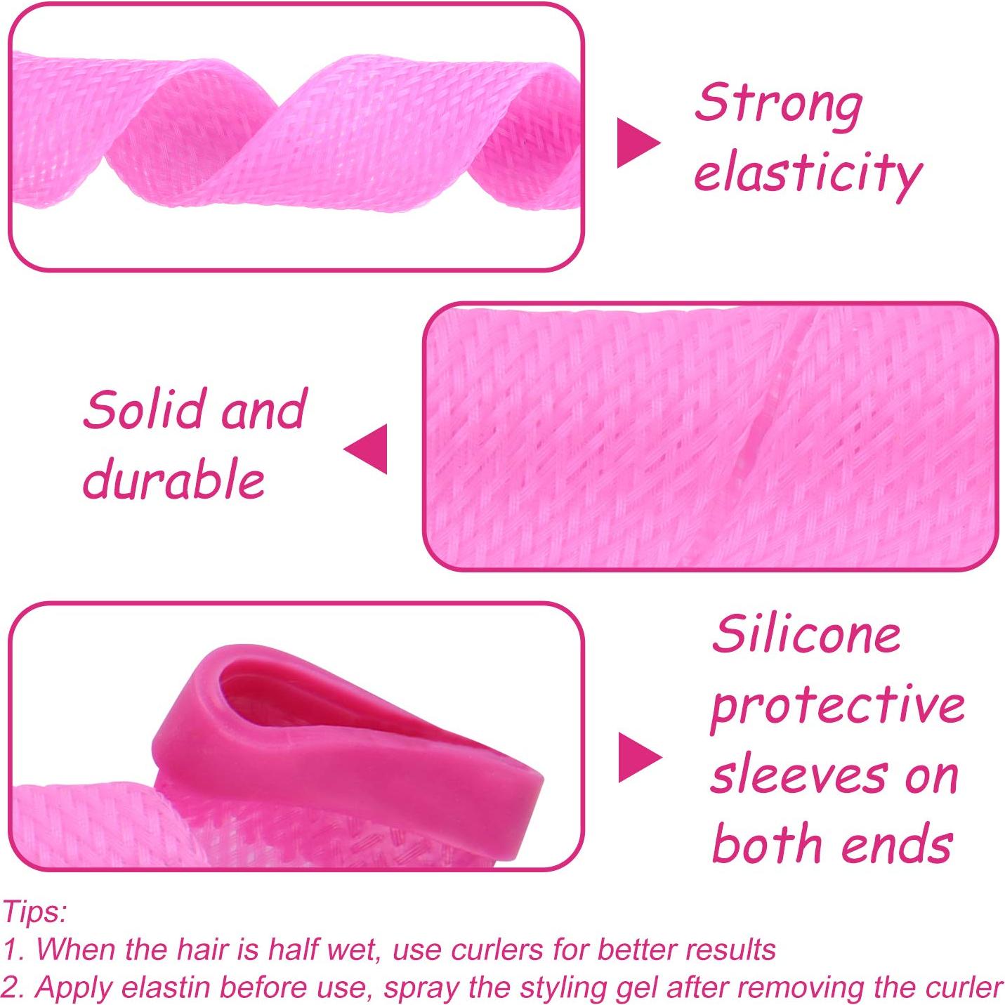 Rulos Espirales FEPITO 40 Pcs 30cm Sin Calor para Cabello