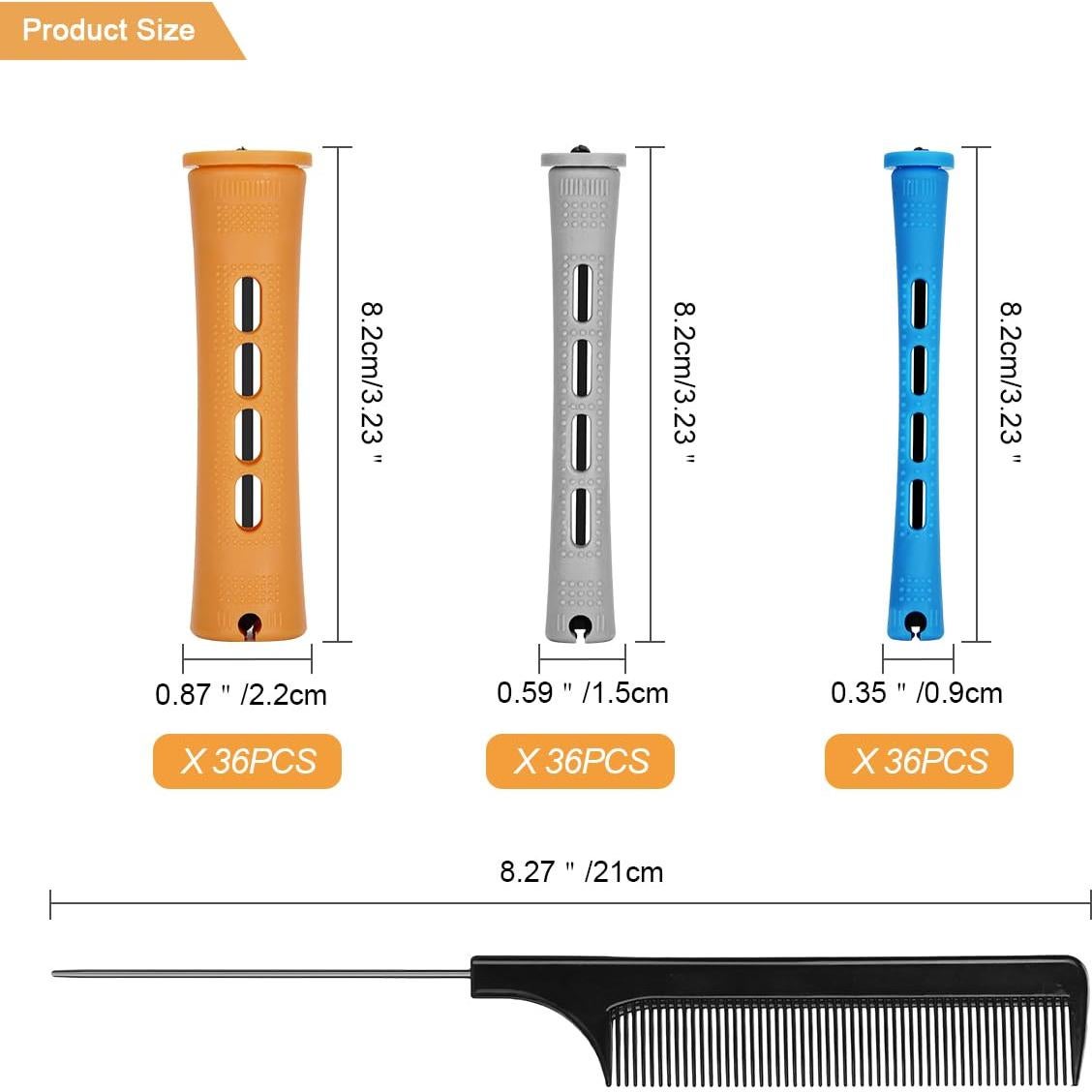 Juego de 108 Varillas para Permanente de Cabello BELICOO
