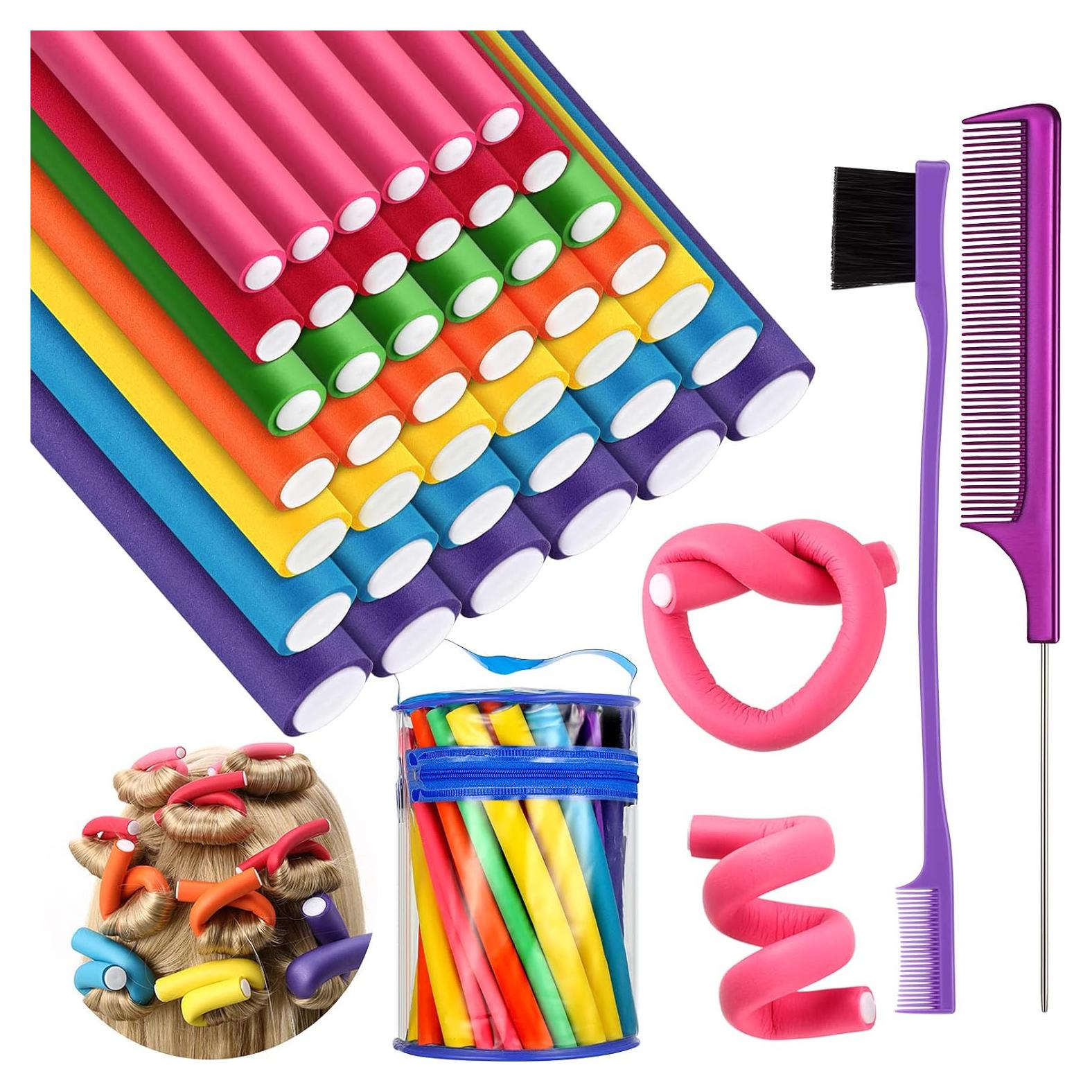 Conjunto de 44 Piezas de Rizadores Sin Calor Syhood