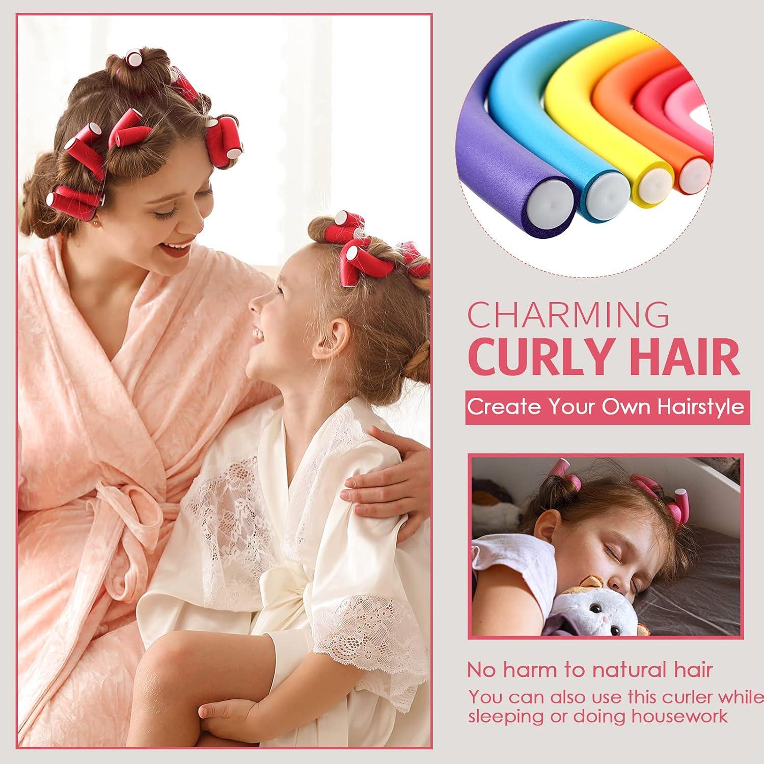 Conjunto de 44 Piezas de Rizadores Sin Calor Syhood