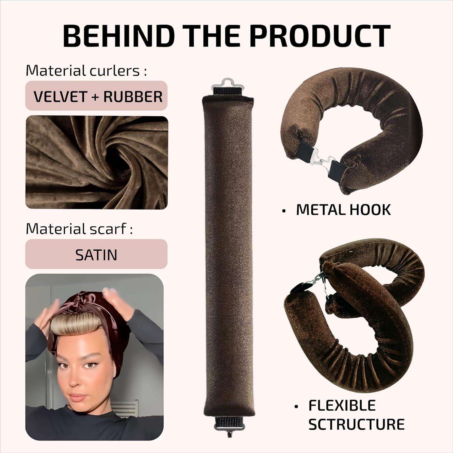 Rizador Sin Calor bxigm - Conjunto 3 Varillas y Bufanda