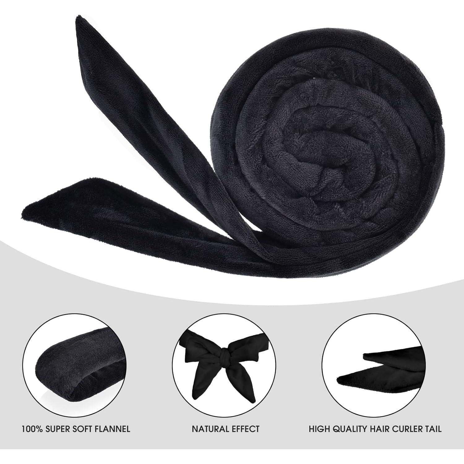 Rulos de Pelo Sin Calor CEKEME Jumbo 4 Piezas Algodón