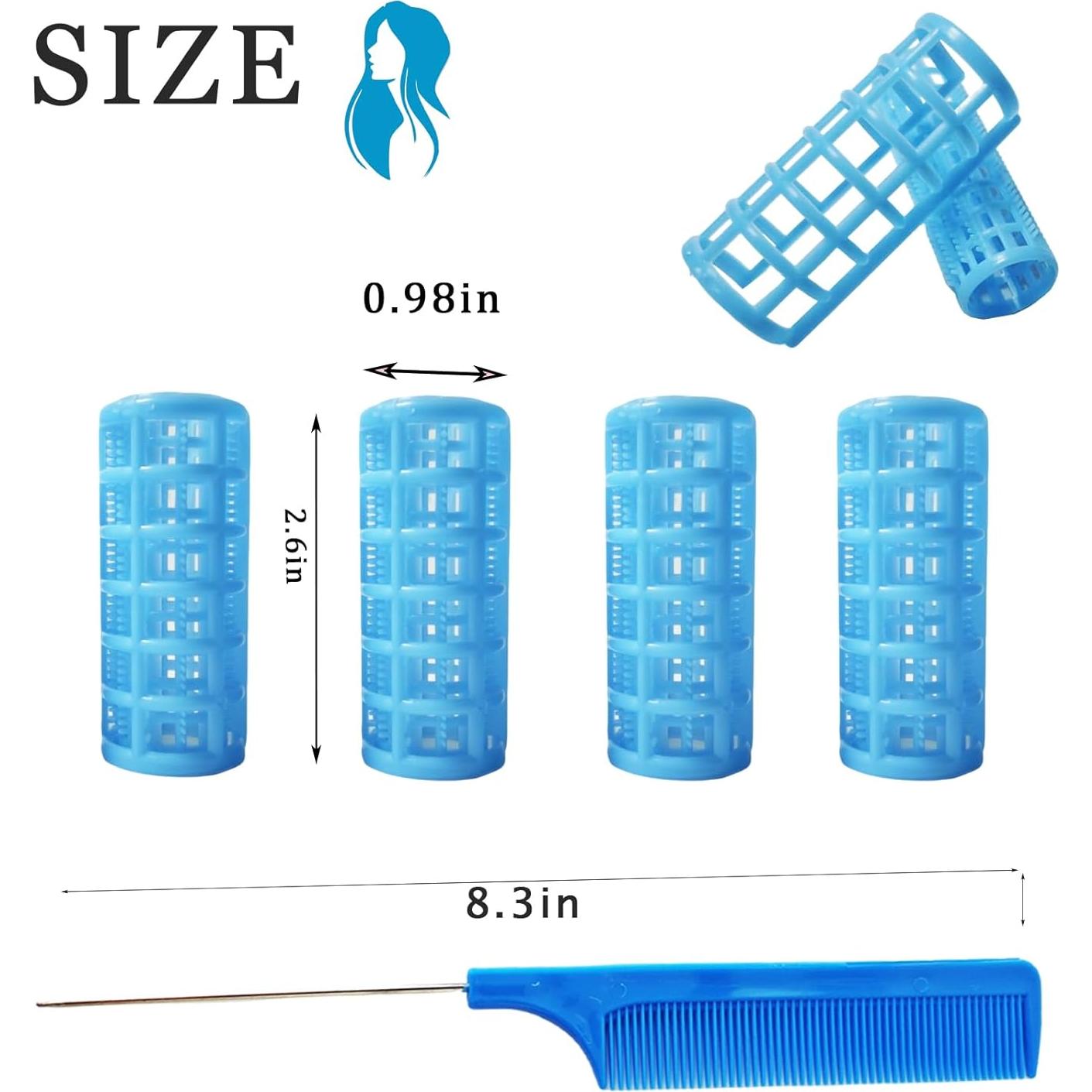 Paquete de 20 Rulos de Pelo de Plástico UlifeBetter 2.5 cm