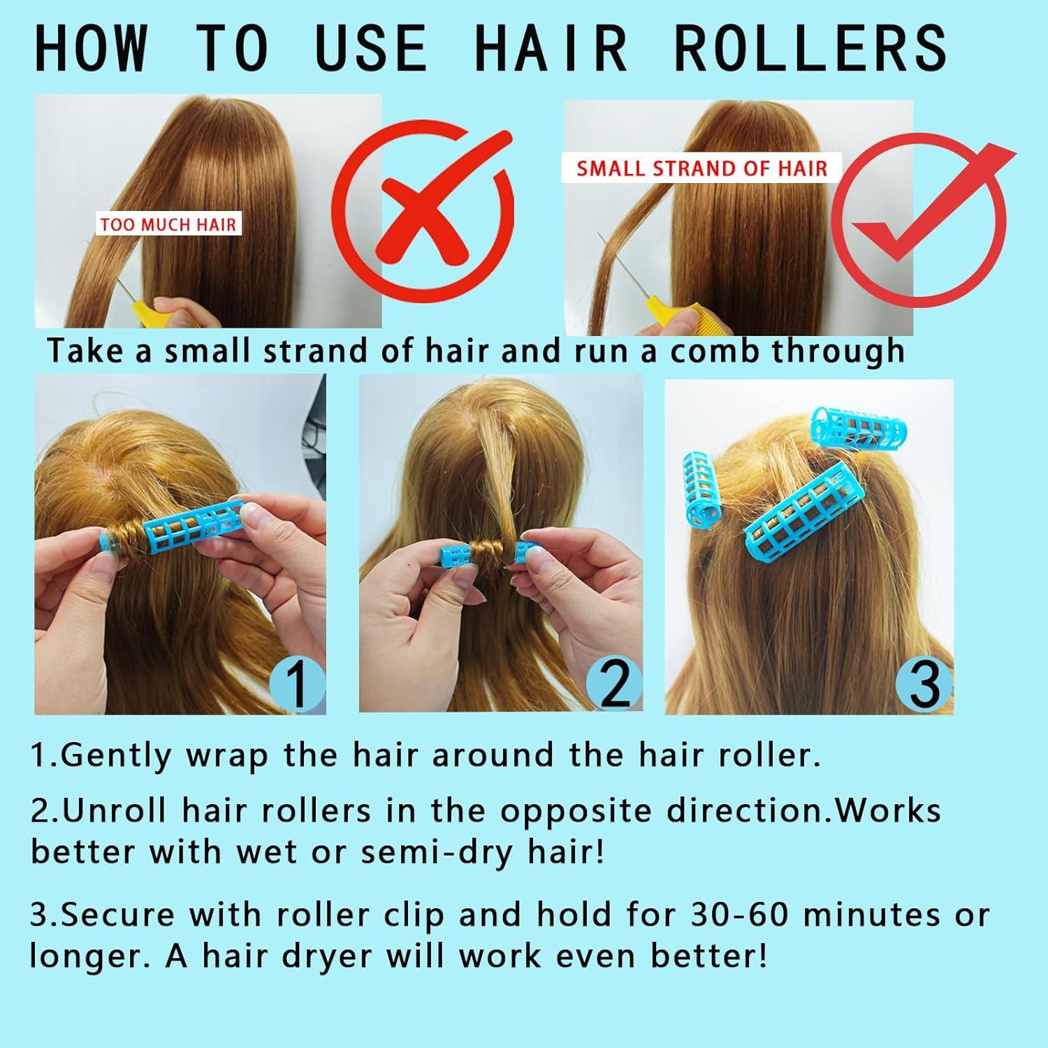 Paquete de 20 Rulos de Pelo de Plástico UlifeBetter 2.5 cm