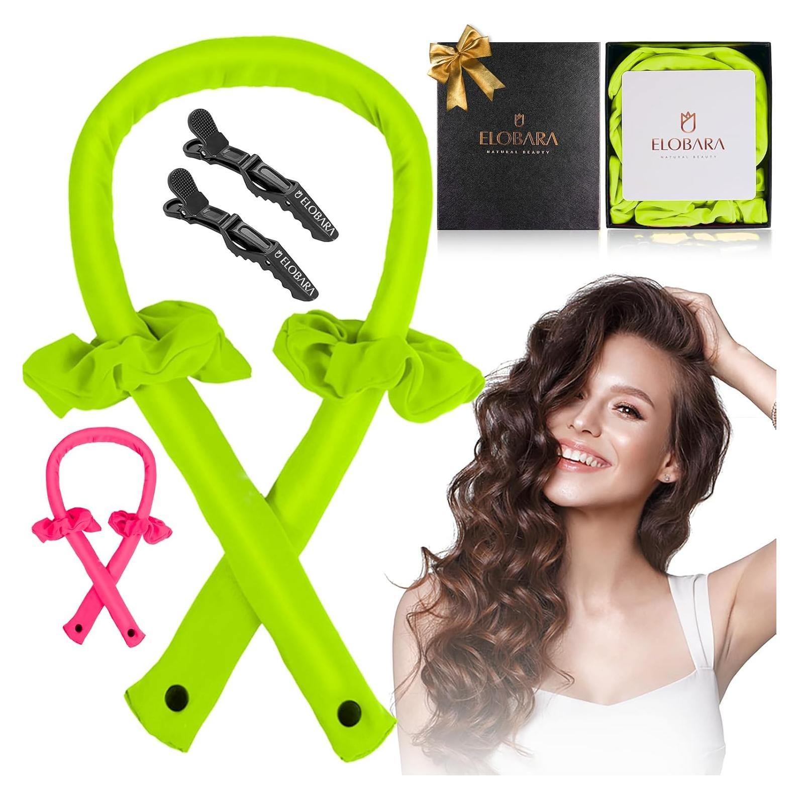 Juego de Rizador de Cabello Sin Calor Elobara - Banda para Rizar