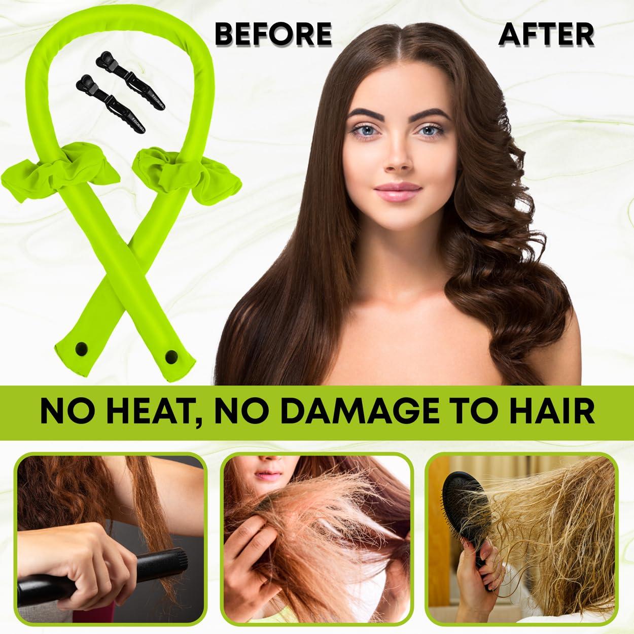 Juego de Rizador de Cabello Sin Calor Elobara - Banda para Rizar