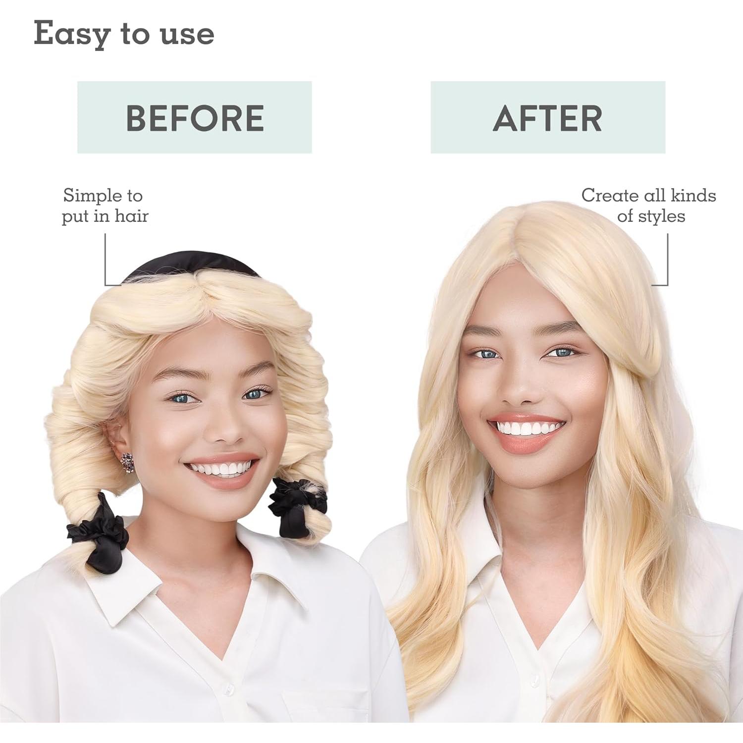 Rizador de Cabello Sin Calor Brook + Bay - Negro, 81.2 cm