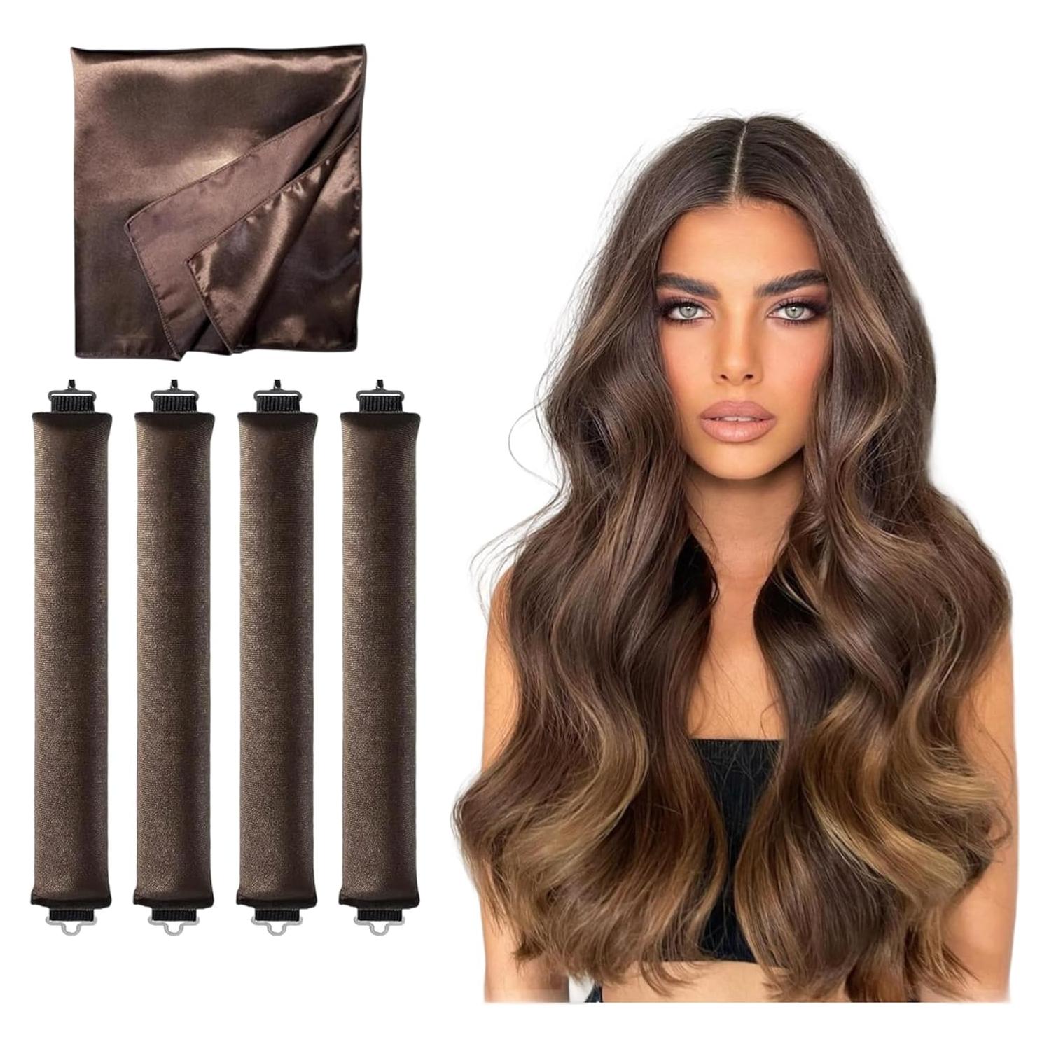 Varillas para rizar cabello sin calor - Rulos suaves reutilizables