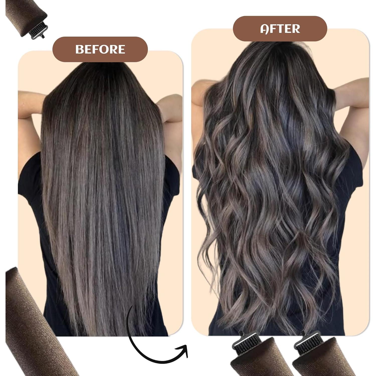 Varillas para rizar cabello sin calor - Rulos suaves reutilizables